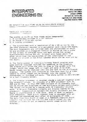 Technical Description by Integrated Engineering BV